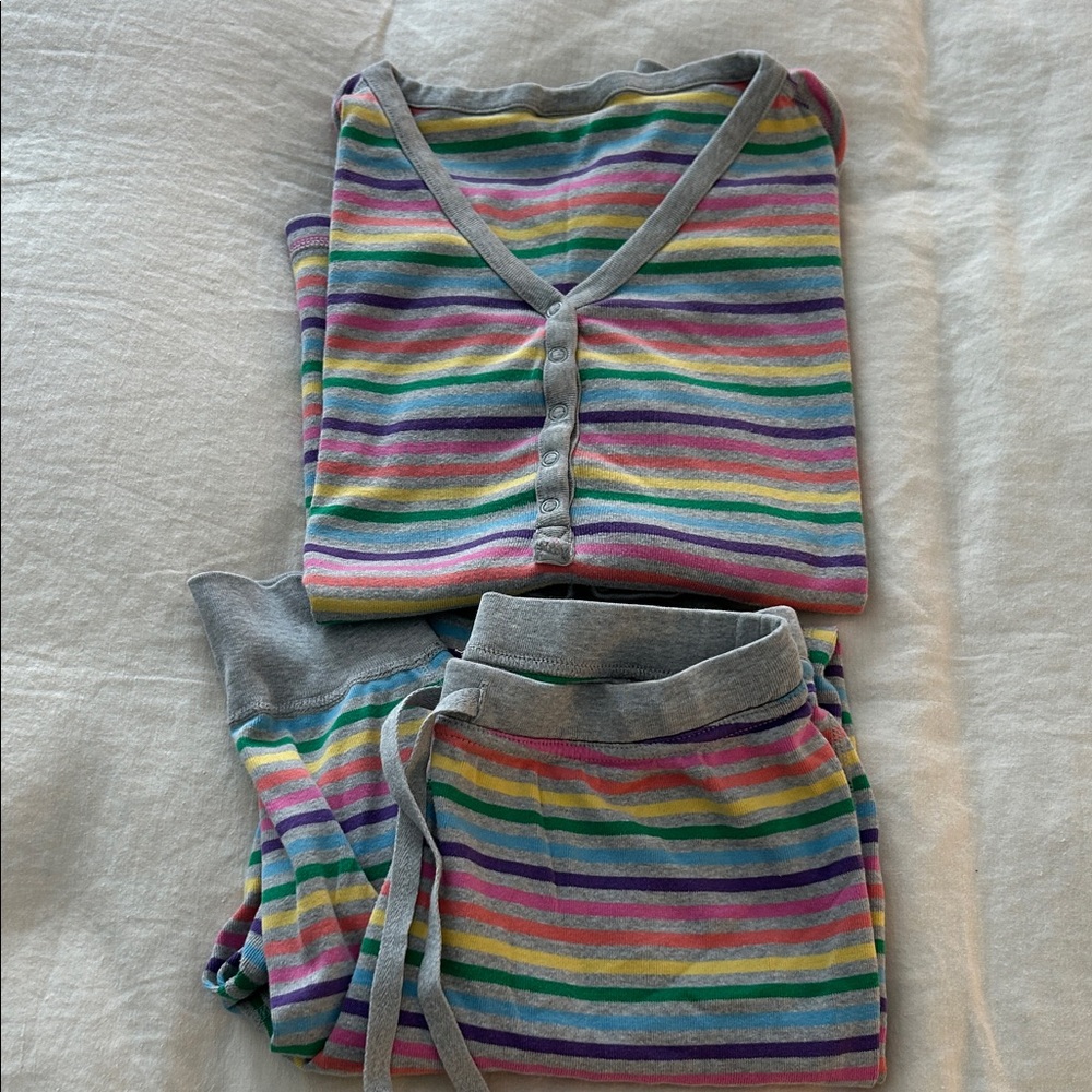 Hanna Andersson Multicolor Striped Pajama Set